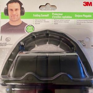 3M Folding Earmuff Black - Noise Reduction Rating 25dB
